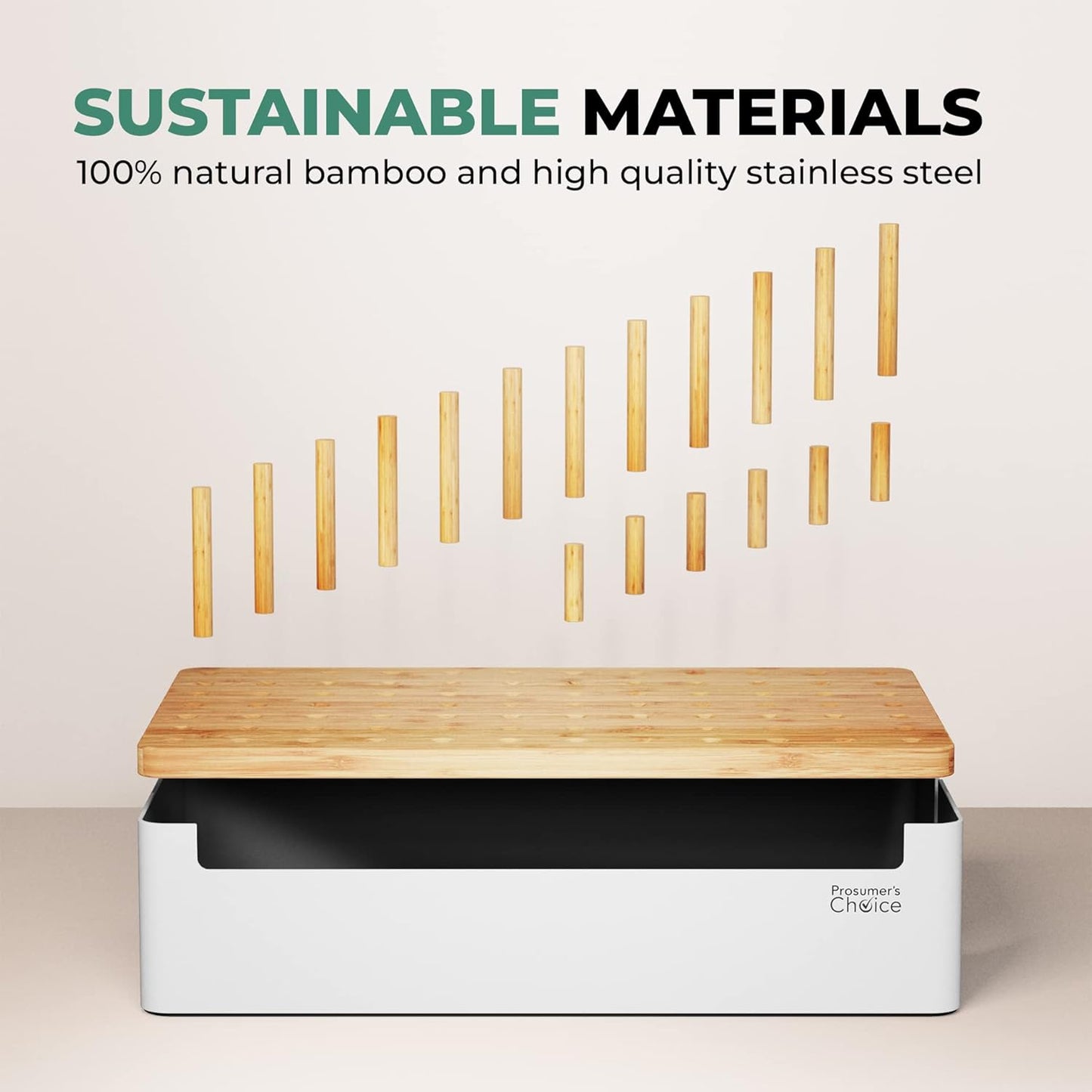 Prosumers Choice Bamboo Charging Station for Multiple Devices - Wooden Charger Organizer with Removable Dividers for Phones, Tablets, and Laptops - 11 Inch Cable Organizer Box - Space-Saving Desk Dock