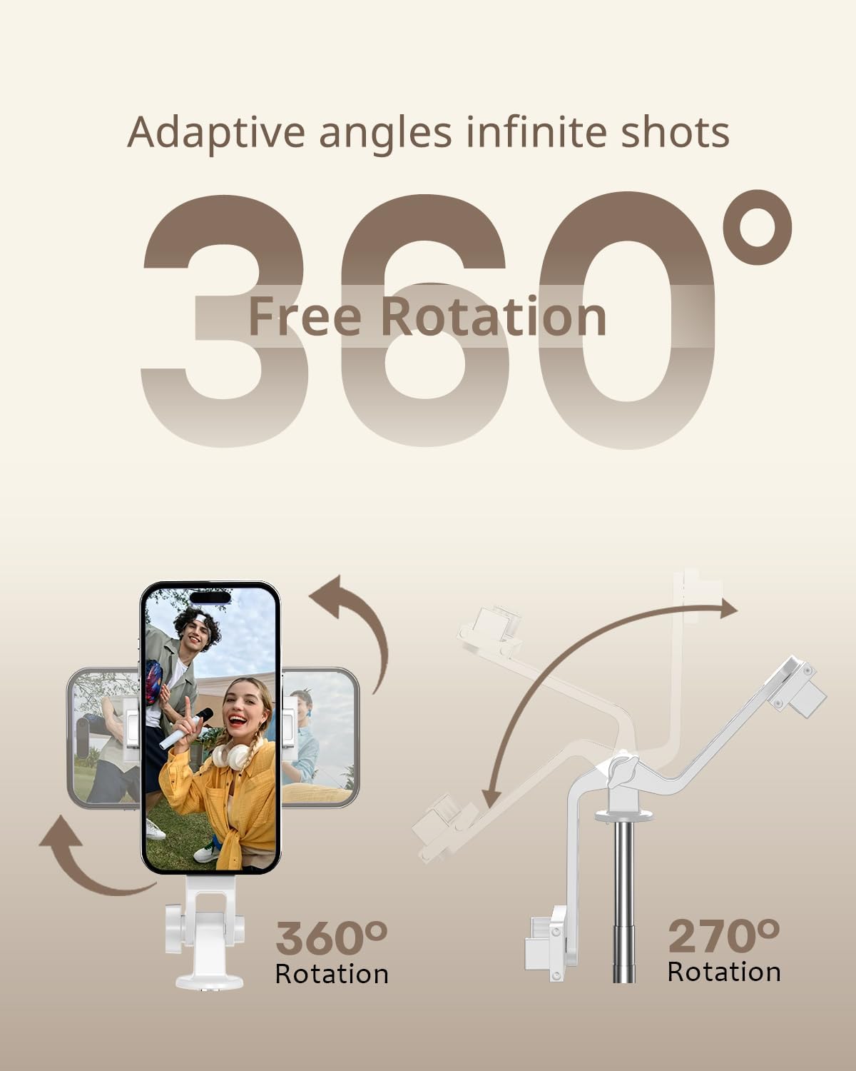 UBeesize Selfie Stick Tripod for iPhone and Android, 52'' Extendable Phone Tripod Stand with Remote, Portable Selfie Sticks with Phone Holder for Video Recording & Travel