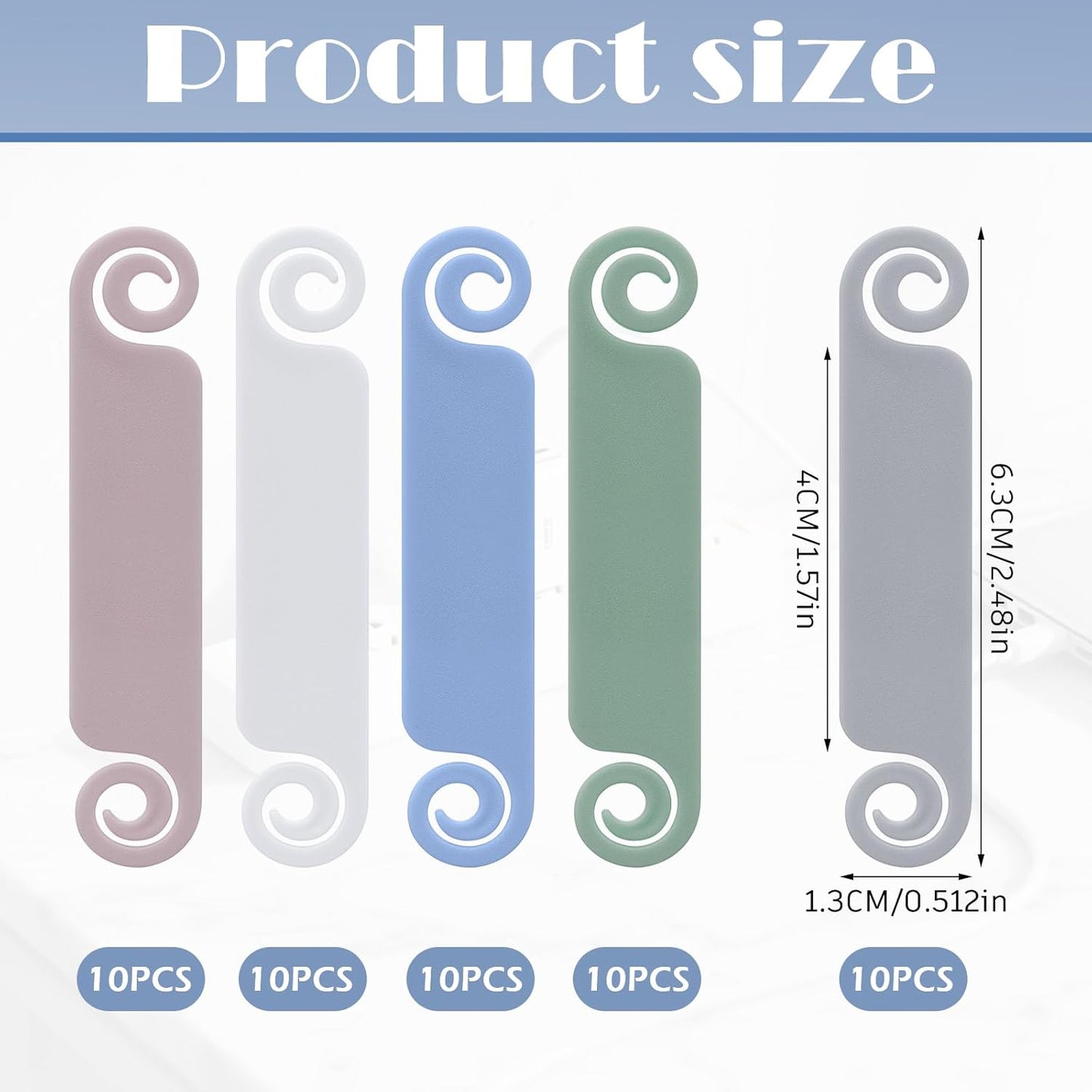 Honoson 50 Pieces Cable Tags Cable Management Labels Multicolor Labels Cord Identification Tags for USB Computer Phone Charger (Subtle Colors)