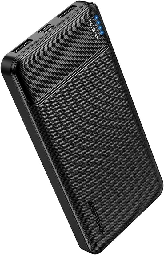 AsperX 10000mAh USB C Output Portable Charger Power Bank Fast Charging, Portable Battery Bank External Battery Pack for iPhone, Samsung, Google LG and Heated Vest