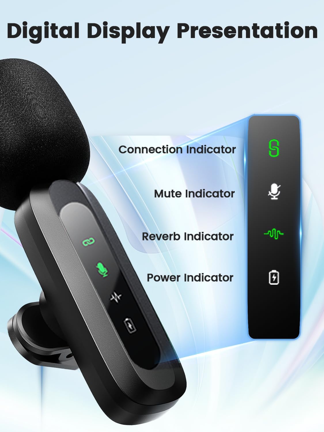 Wireless Lavalier Microphone for iPhone Android Plug-Play,2 Pack Mini Microphone Professional Noise Reduction Recording Clip Mic for Creator Vlog Creator (All iPhones & Androids (USB-C + Lightning))