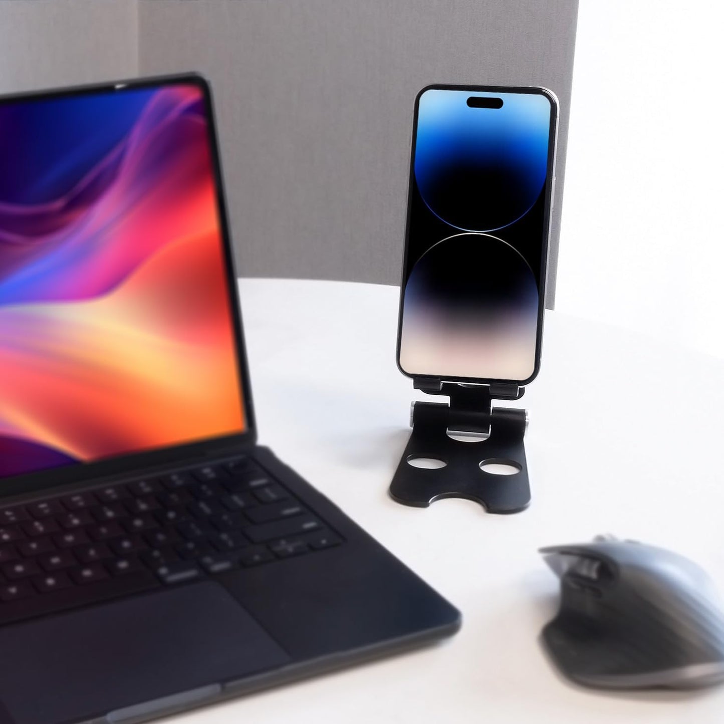 Kado Aluminum Alloy Tablet Stand for Portable Monitor, Foldable iPad Stand Holder Adjustable, Computer Office Desk Accessories for Kindle, Switch, iPad Pro/Air/Mini, iPhone Pro/Max/Plus