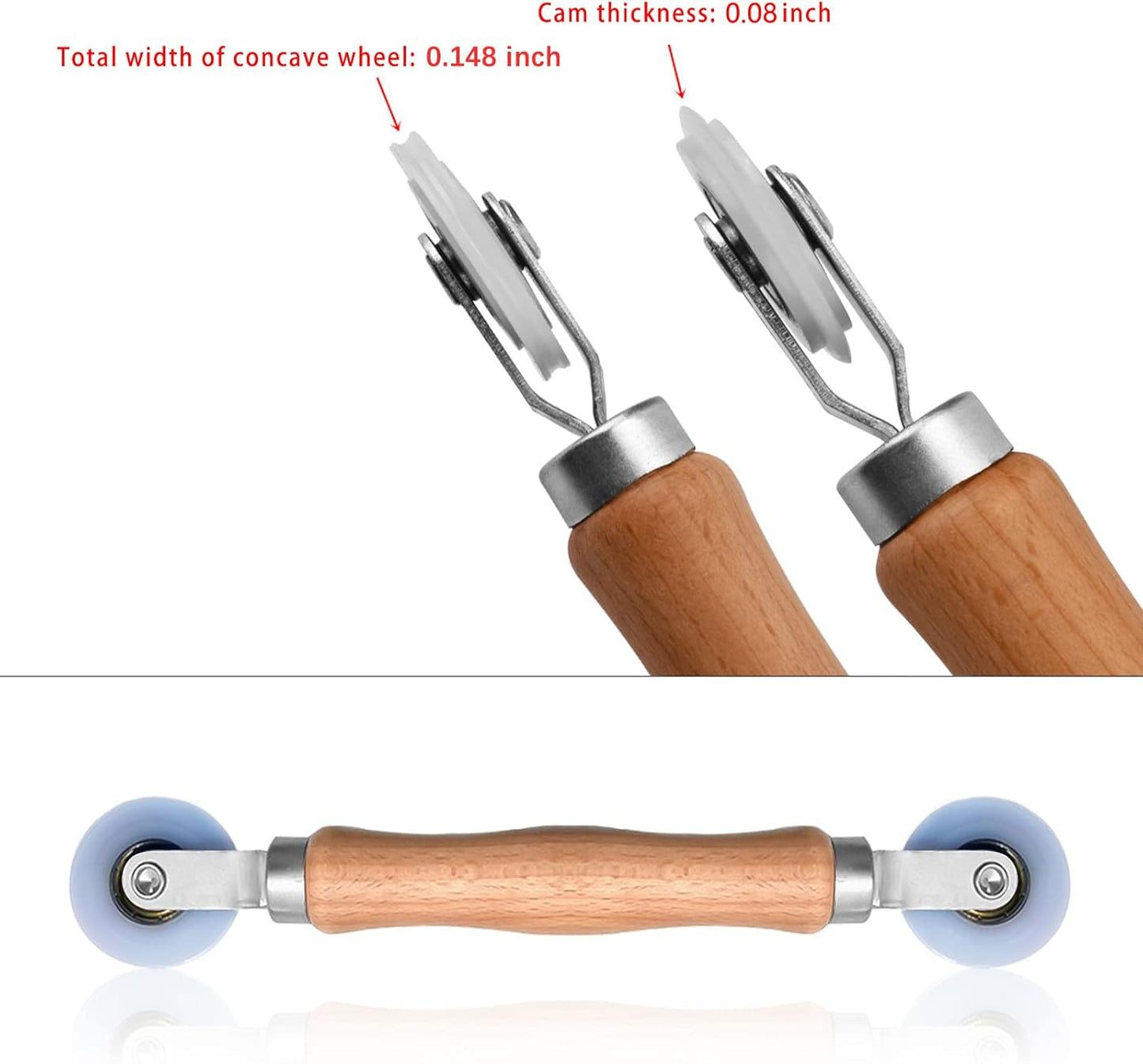 BAYTORY Upgrade Window Screen Repair Kit, Steel/Nylon Roller Tool with Bearing, Spline Removal Hook and 12Pcs Screen Clips Replacement for Installing Door Mesh Screens