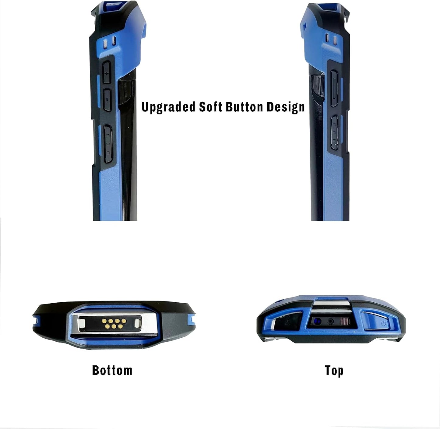 Case for Zebra TC51 TC510K TC52 TC52X TC56 TC57 TC57X TC520 TC520K – Rugged Protective Cover with Strap, Bumper, Boot-Style Holster, Handheld Barcode Scanner Accessory SG-TC51-EXO1-01 (Blue)