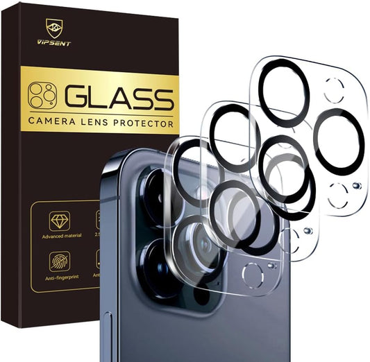 Camera Lens Protector for iPhone 14 Pro 6.1" ＆ iPhone 14 Pro Max 6.7",9H Tempered Glass，Ultra HD, Scratch Resistance Easy to Install，Case Friendly，[Does not Affect Night Shots] 3-Pack