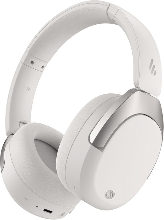 Edifier W830NB Wireless Over Ear Headphones with -45dB Active Noise Cancelling, 94H Playtime, LDAC Hi-Res Sound, Spatial Audio, Fast Charging, Multipoint Connection, Bluetooth V5.4 - Sandwhite