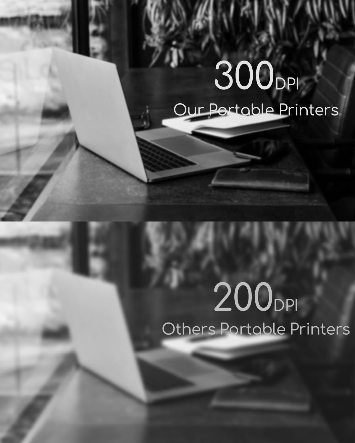 Portable Thermal Printer, Bluetooth Portable Printers Wireless for Travel Home, Small Inkless Mobile Mini Printer for Phone Laptop, Support 8.5'' x 11'' US Letter,A4,4.33'',3.14'',2.08'' Thermal Paper