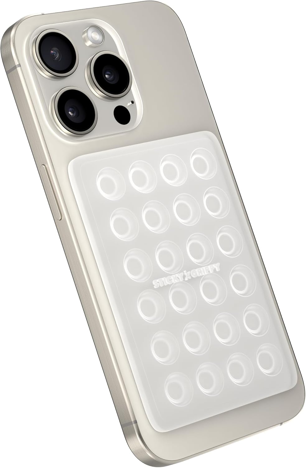 Suction Phone Case Mount, Sillicon Adhesive Phone Accessory for iPhone and Android, Hands-Free Fidget Toy Mirror Shower Phone Holder, Tiktok Videos and Selfies (Translucent)