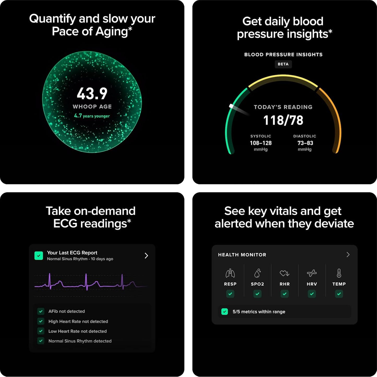 WHOOP – 12-Month Membership – 5.0 Health and Fitness Wearable – 24/7 Activity Tracker