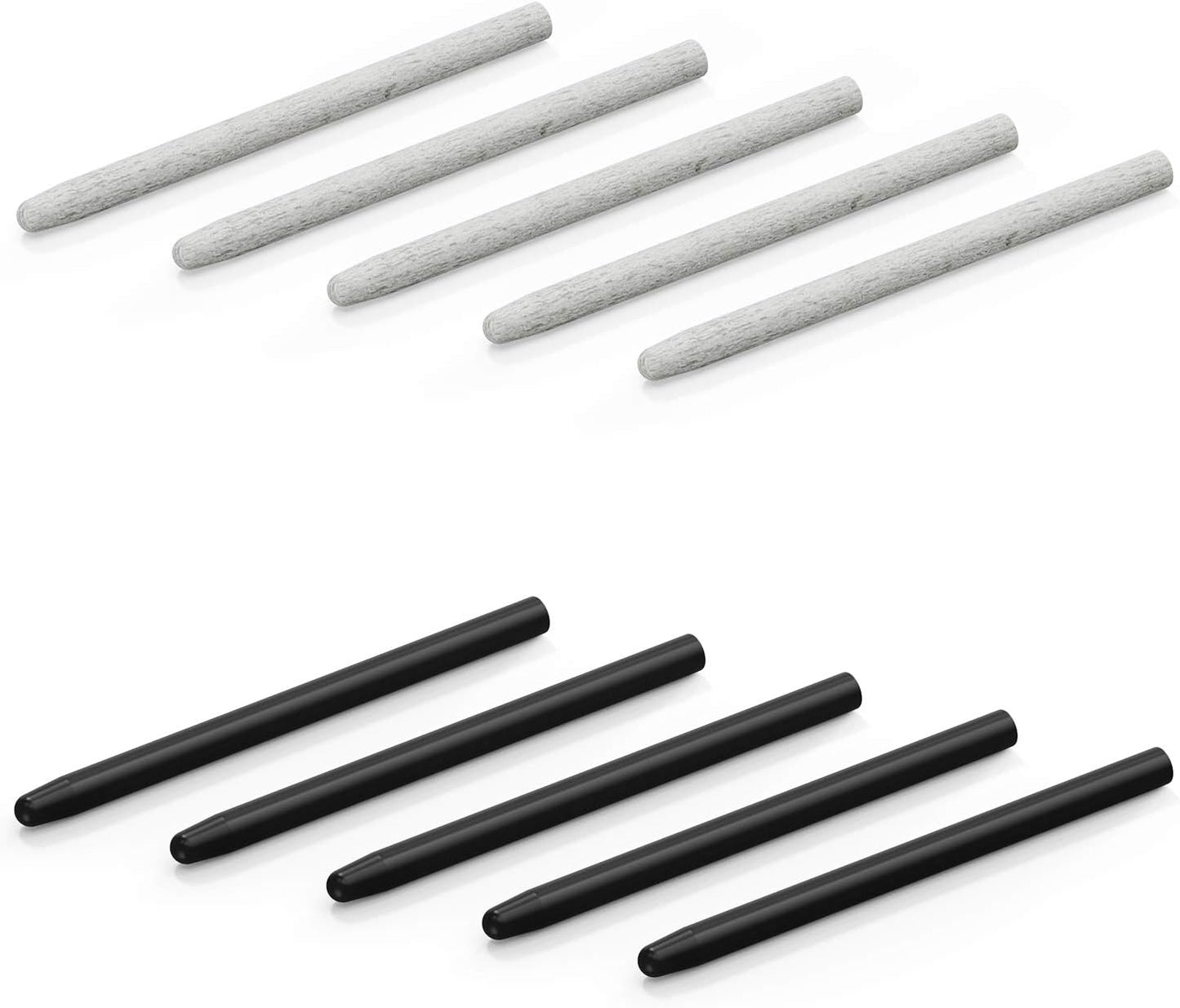 XENCELABS, 10 Pack Replacement Nibs, Contains 5 Standard Nibs, 5 Felt Nibs Tips. Compatible: Xencelabs Pen Tablet Bundle, Bundle SE, Medium Standard, Small Standard