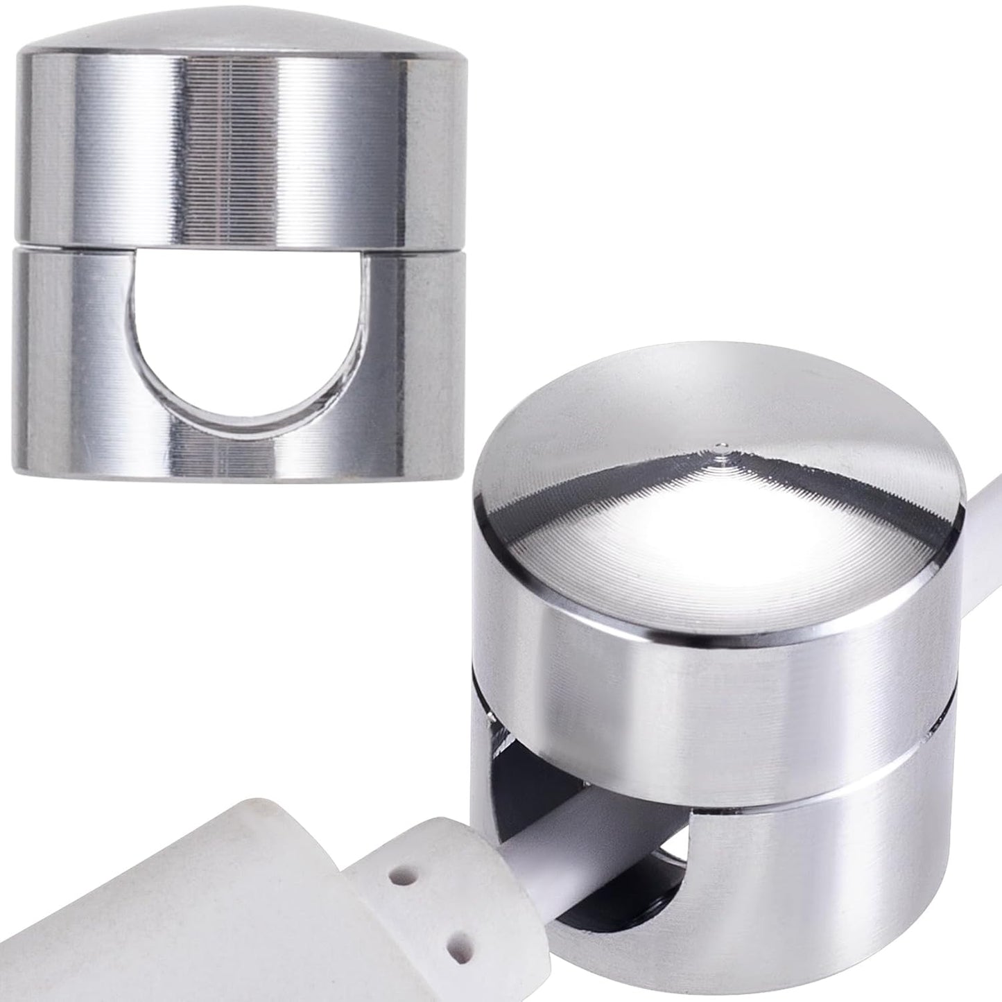 2 Sets Charger Holders for Cords, Silver Adjustable Cable Anchor Holders, Adhesive Metal Cord Clips, Cable Management Wire Organizers for Desk, Office, Nightstand