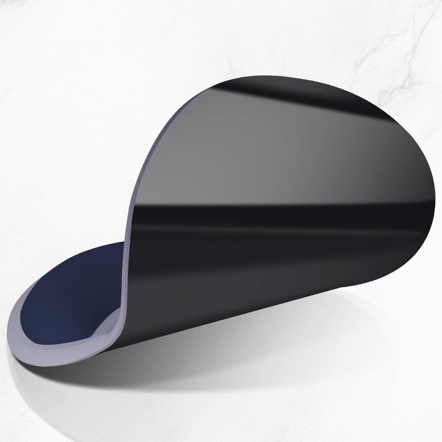 ITNRSIIET Ergonomic Mouse Pad with Comfort Gel Wrist Rest, Non-Slip PU Base, Smooth Textured Surface, Reduces Hand Fatigue & Wrist Pain, 8.7 x 7.2 Inch for Office Gaming Home, Gray Blue Gradient