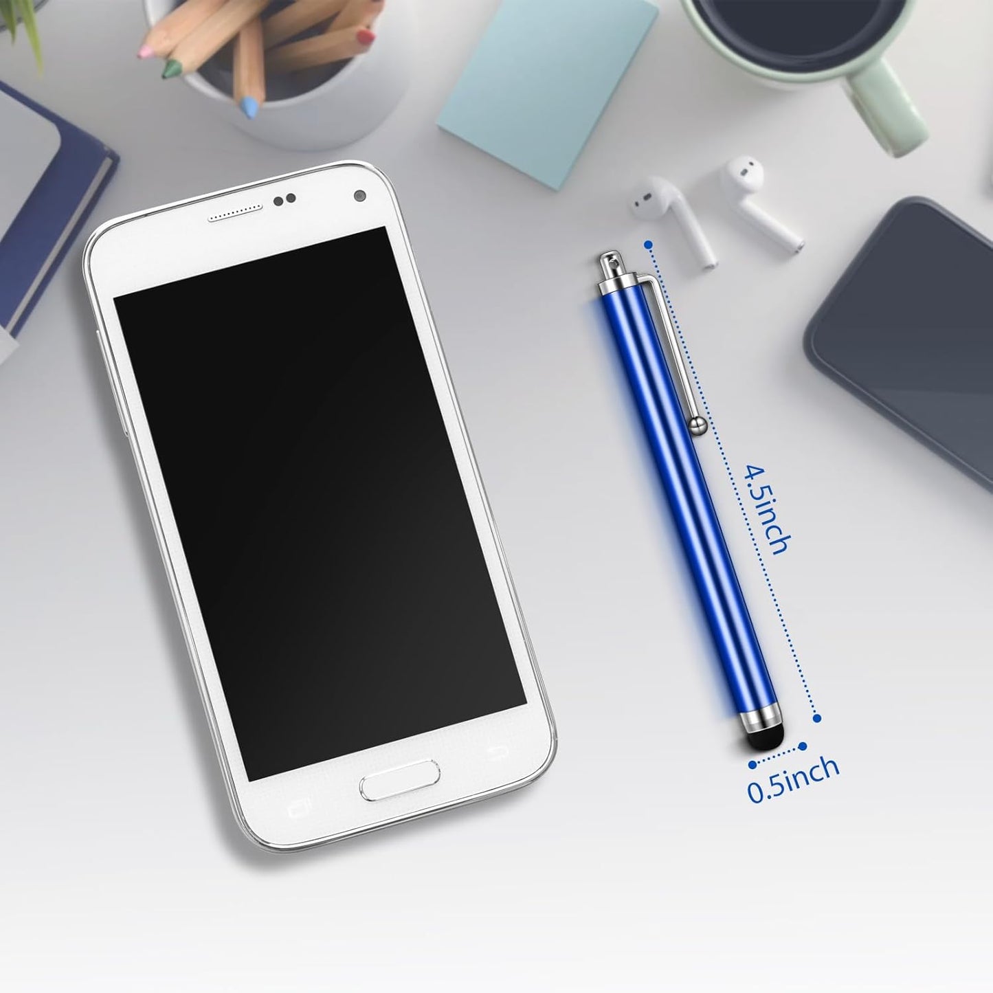 Outus 36 Pcs Stylus Pen for Universal Capacitive Touch Screens Devices, Stylus Pen Compatible with Tablet for Classroom Travel Olders Friendly(Dark Blue,Black)