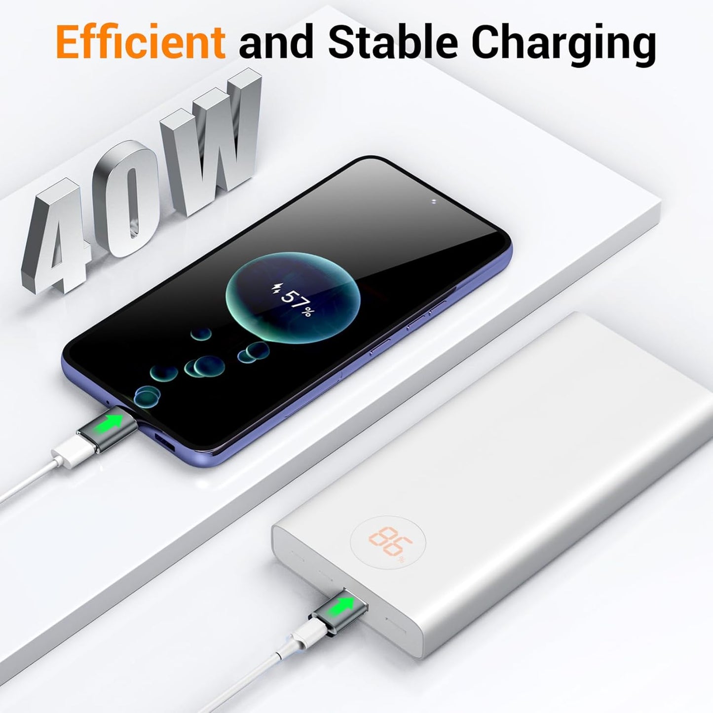 𝟒𝐏𝐚𝐜𝐤 𝐔𝐩𝐠𝐫𝐚𝐝𝐞𝐝 USB to USB C Adapter,USB C Male to USB 3.0 Female OTG Converter for iPhone 16 15 14 13 Plus Pro Max,Apple Watch,Airpods,S24 Ultra, Gender Changers OTG Adapters - Gray