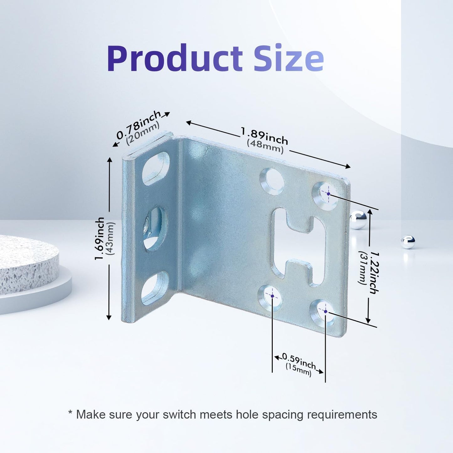 Rack Mount Kit for 17.3 Inch Juniper Switches Rack Ears for Juniper EX2200/EX2300
