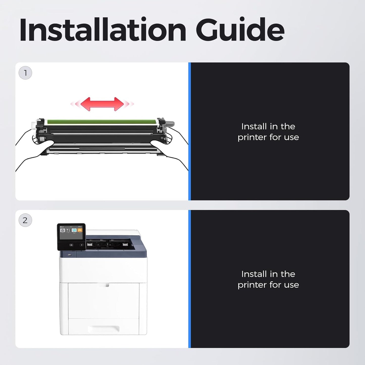 C600 C605 Drum Unit Color Imaging Drum 4-Pack Replacement Compatible with Xerox VersaLink C600 C605 Color Multifunction Printers | 108R01488 108R01485 108R01486 108R01487 (Black Cyan Yellow Magenta)