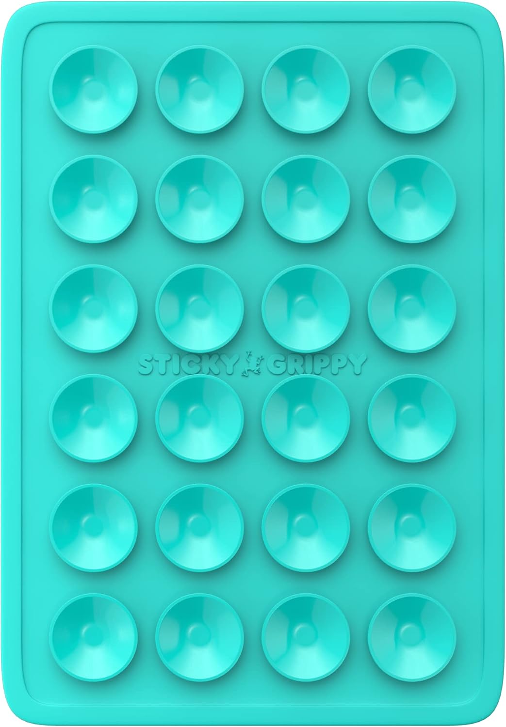 Suction Phone Case Mount, Sillicon Adhesive Phone Accessory for iPhone and Android, Hands-Free Fidget Toy Mirror Shower Phone Holder, Tiktok Videos and Selfies (Blue)