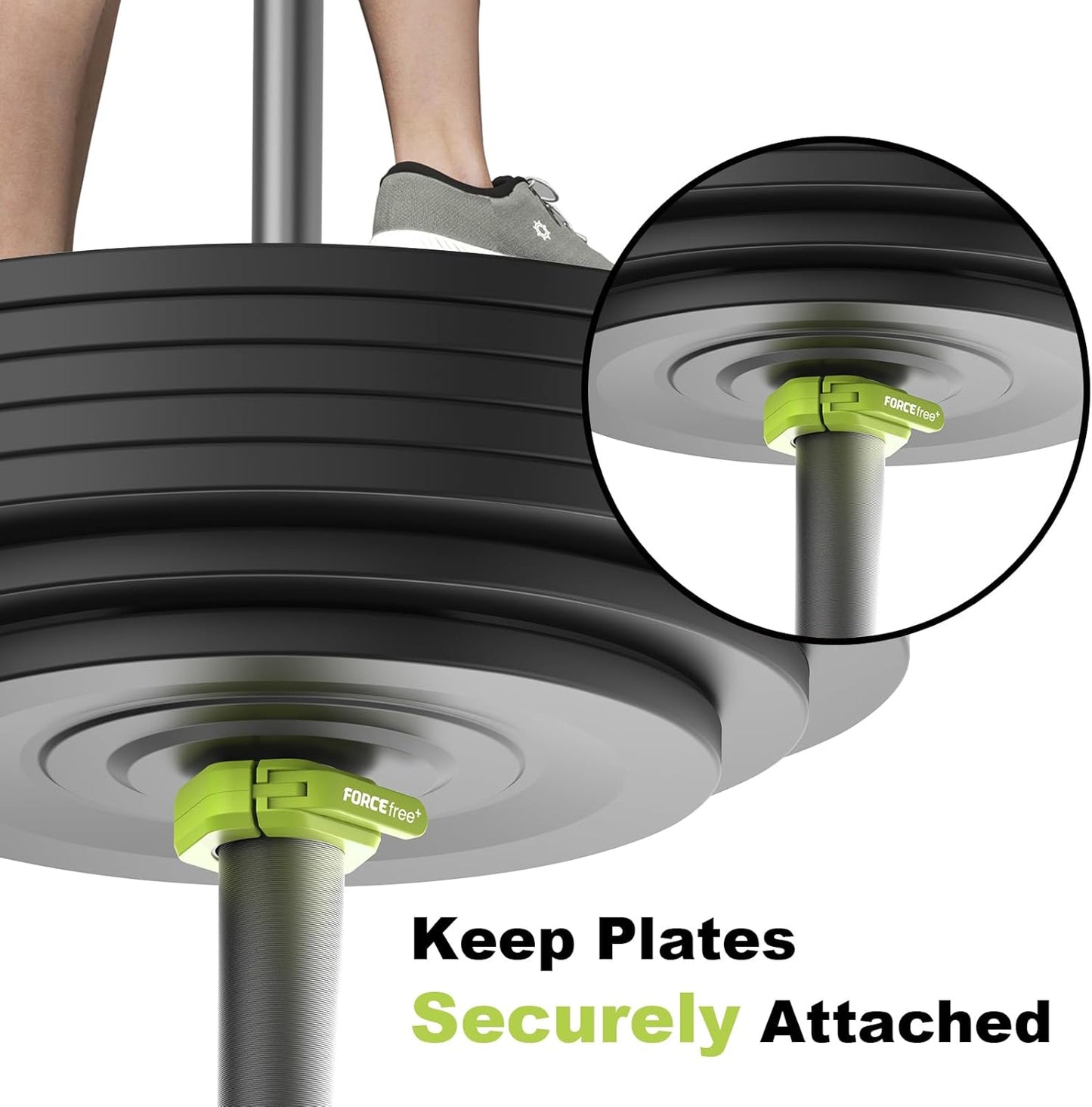 Magnetic Barbell Clamps 2 Inch Olympic – Quick Release Barbell Collars with Anti-Slip TPR Lining | Heavy Duty Weight Clips for Bars for Pro Gym Equipment