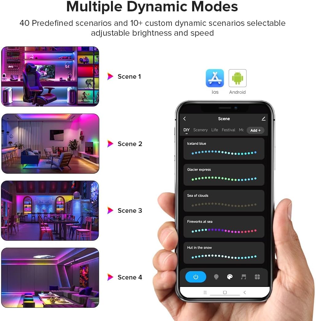 WiFi RGB IC LED Controller DR03W, Control by Smart Life/Tuya APP/Alexa/Google Home, Support WS2811/WS2812B COB Strip, SPI RGB Controller Work with WR01RF RC03RFB RF Remote
