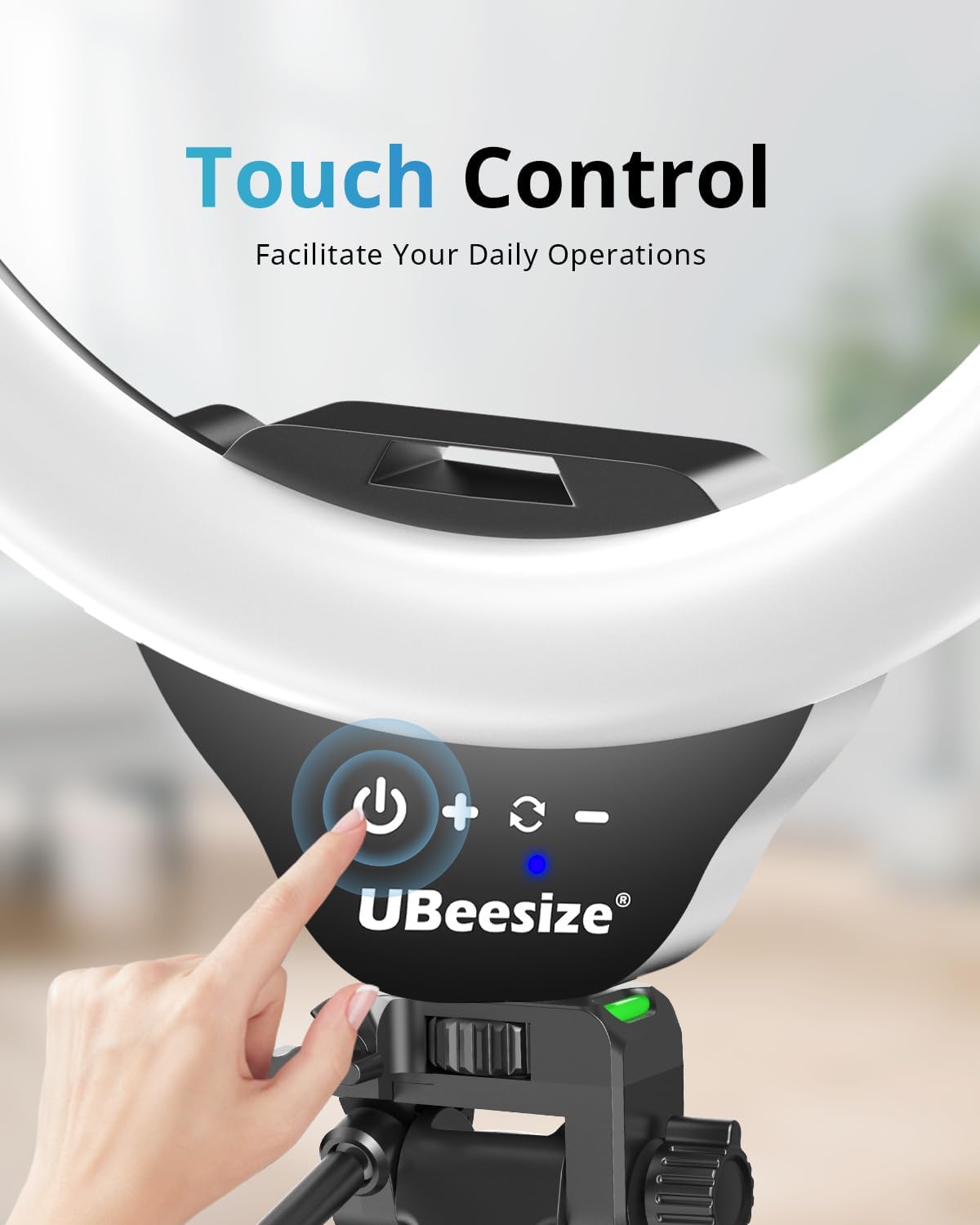 UBeesize 12'' RGB Selfie Ring Light with 62’’ Tripod Stand for Video Recording＆Live Streaming(YouTube, Instagram, TIK Tok), Compatible with Phones, Cameras and Webcams