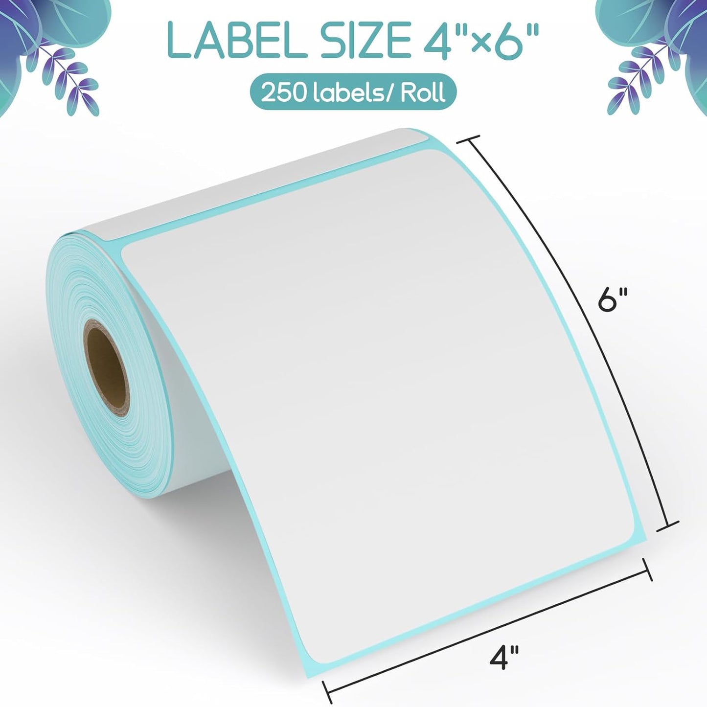 4”×6" Thermal Labels, FungLam 4”×6” Thermal Shipping Labels, Address Mailing Labels, Compatible with Rollo, Munbyn, Zebra,iDPRT Thermal Printers, 250 Labels/Roll
