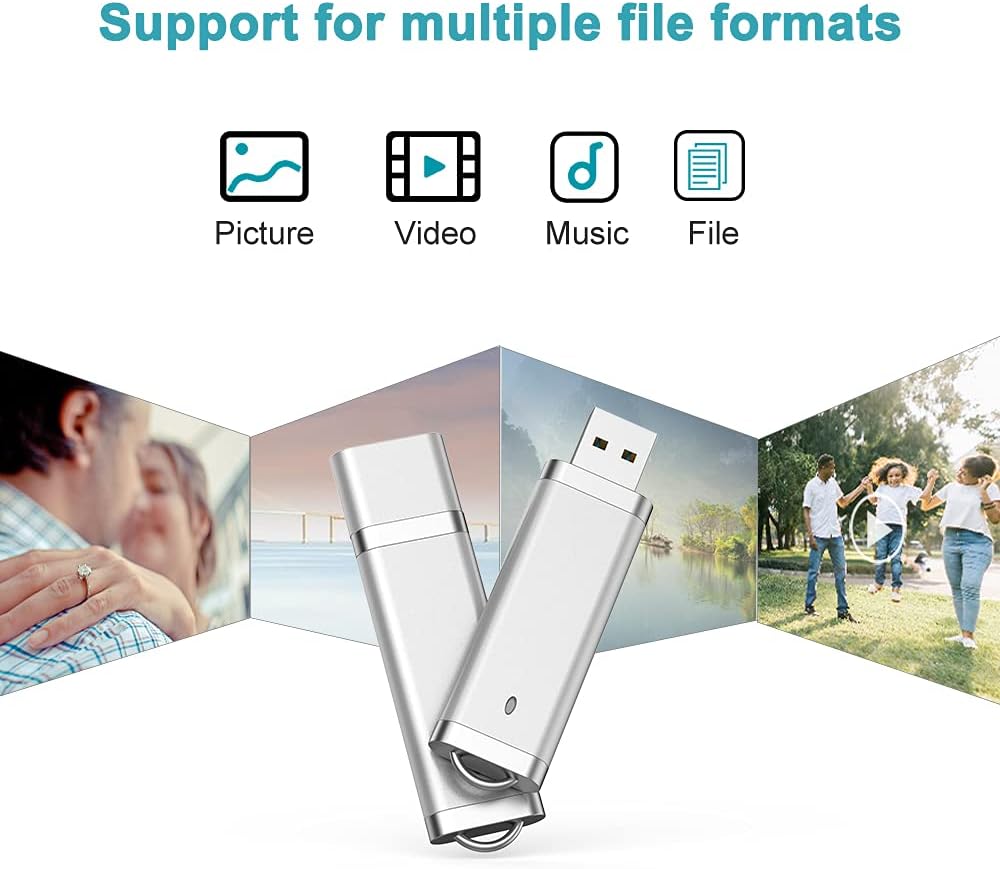 KEXIN 16 GB Flash Drive 10 Pack 16GB Thumb Drive Multipack Silver Jump Drives