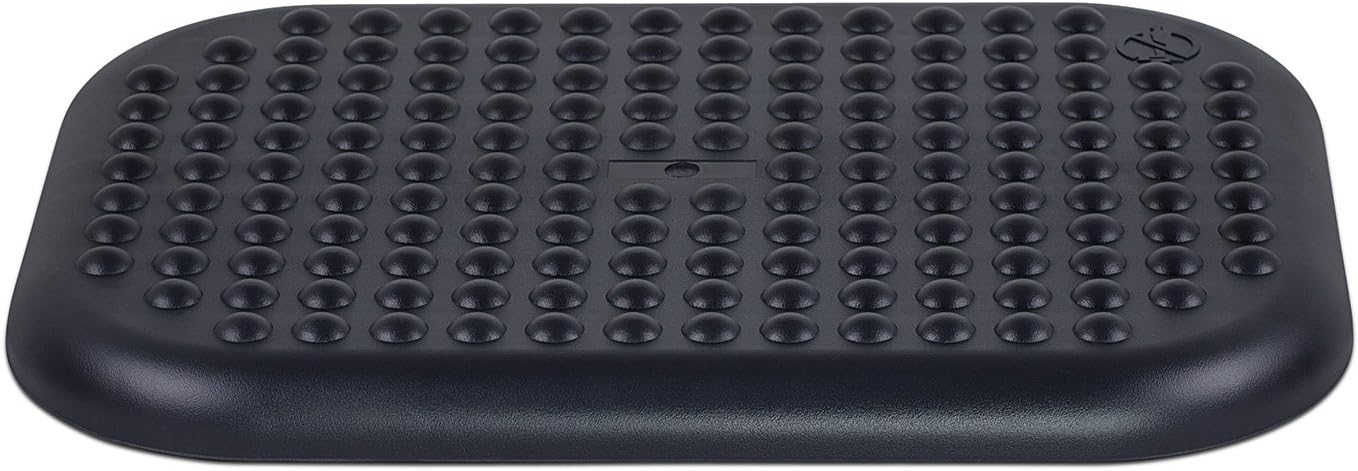 Mount-It! Ergonomic Foot Rest Under Desk | Adjustable Tilt Footrest with Textured Massage Surface | Work Footstool Under Office Desk Foot Support - Black