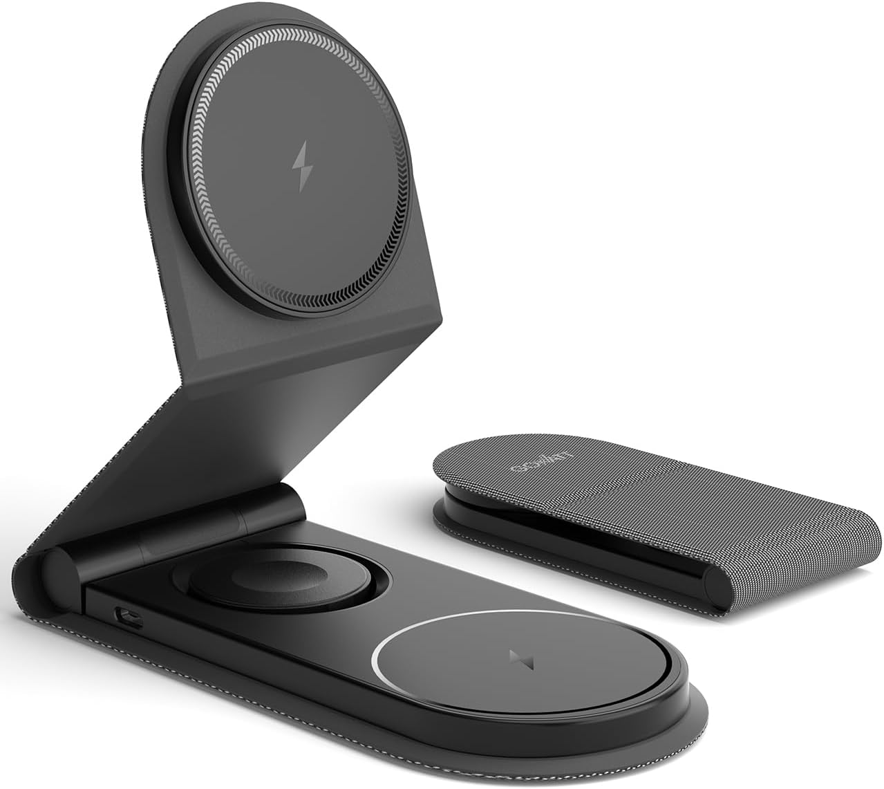 3 in 1 Foldable Travel Charging Station - MagSafe Compatible with iPhone 12-16 Series, Apple Watch, AirPods