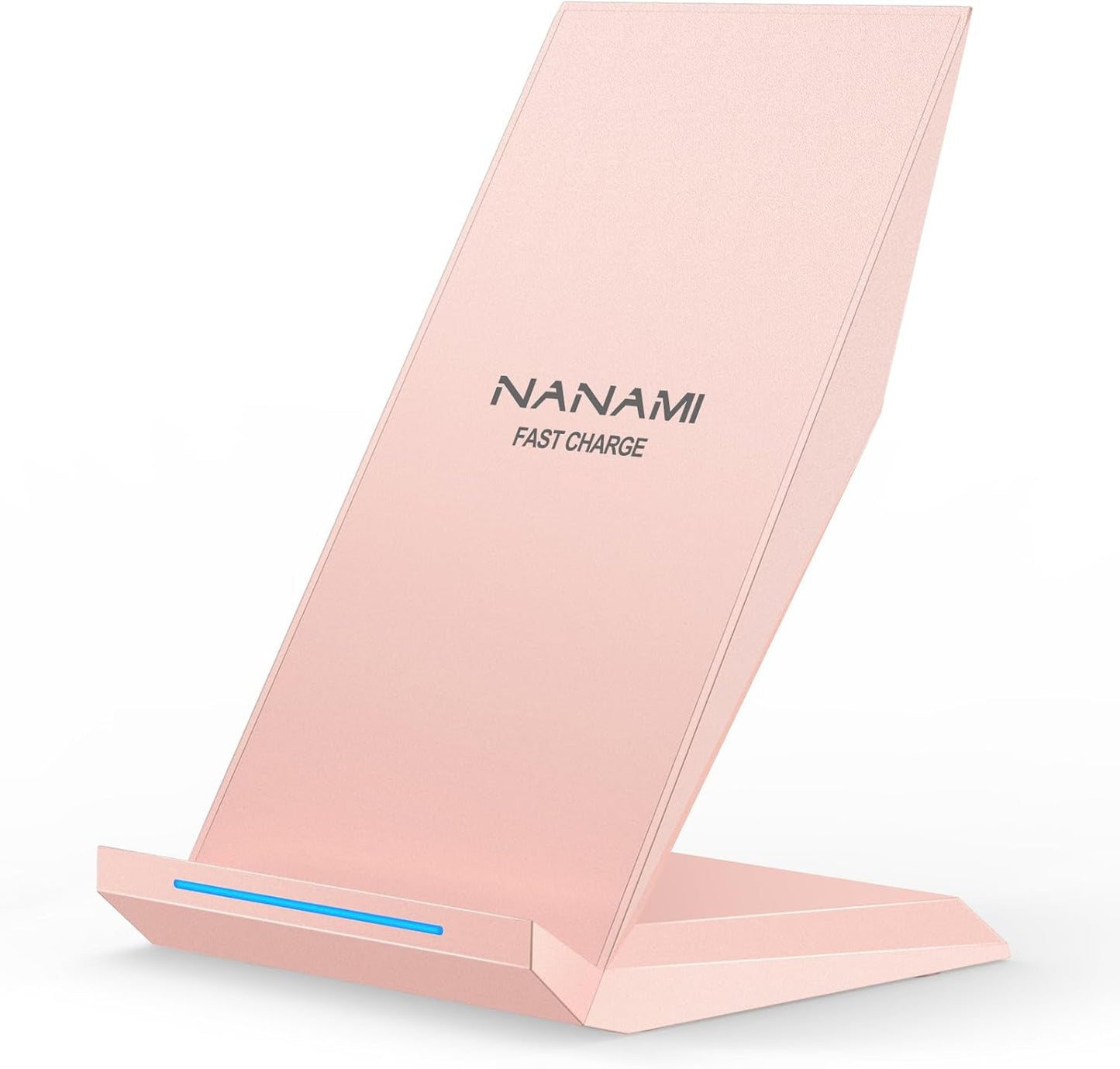 NANAMI Wireless Charger - Qi Certified Wireless Charging Stand Compatible iPhone 16/15/14/13/12/11 Pro/XS Max/XR/8, 10W for Samsung Galaxy S25/S24/S23/S22/S21/S20/Note 20 Ultra and Qi-Enabled Phone