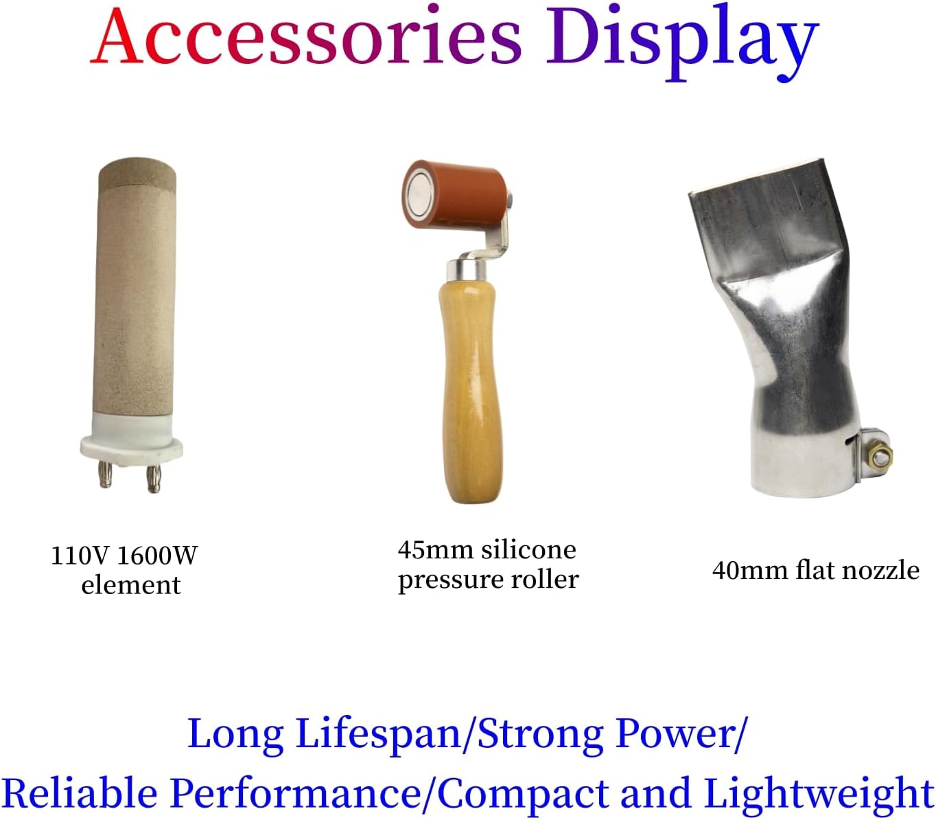 110V Hot Air Gun Welding Torch 1600W Heat Gun Plastic Welder Roofing Welder Kits