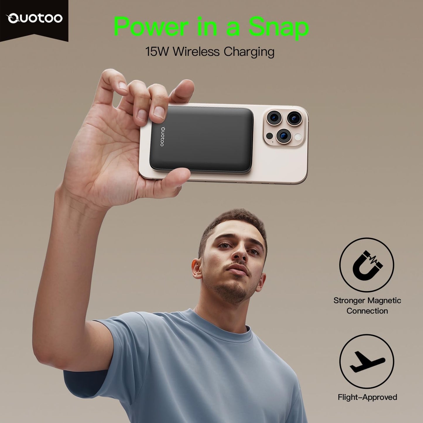 2025 Magnetic 15W Power Bank for iPhone,5000mAh Magsafe Battery Pack with 20w Fast Charging,Slim Magsafe Power Bank in&Out,with LED Display,Wireless Portable Charger for iPhone 16/15/14/13/12 Series