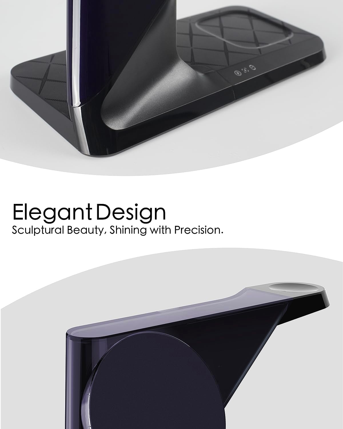 3 in 1 Charging Station for Apple Devices, Mag-Safe Charger Stand, Wireless Charger for iPhone 16/15/14/13/12 Series,& AirPods,& iWatch