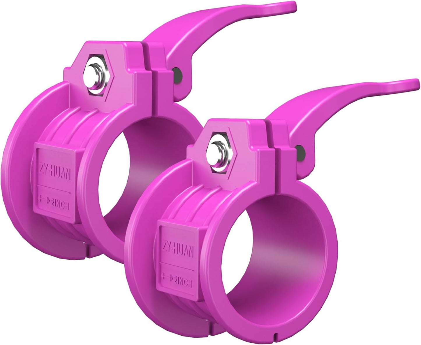 Olympic Barbell Clamps 2 inch Adjustable Barbell Clips Quick Release Pair of Locking Weight Clips for Bars