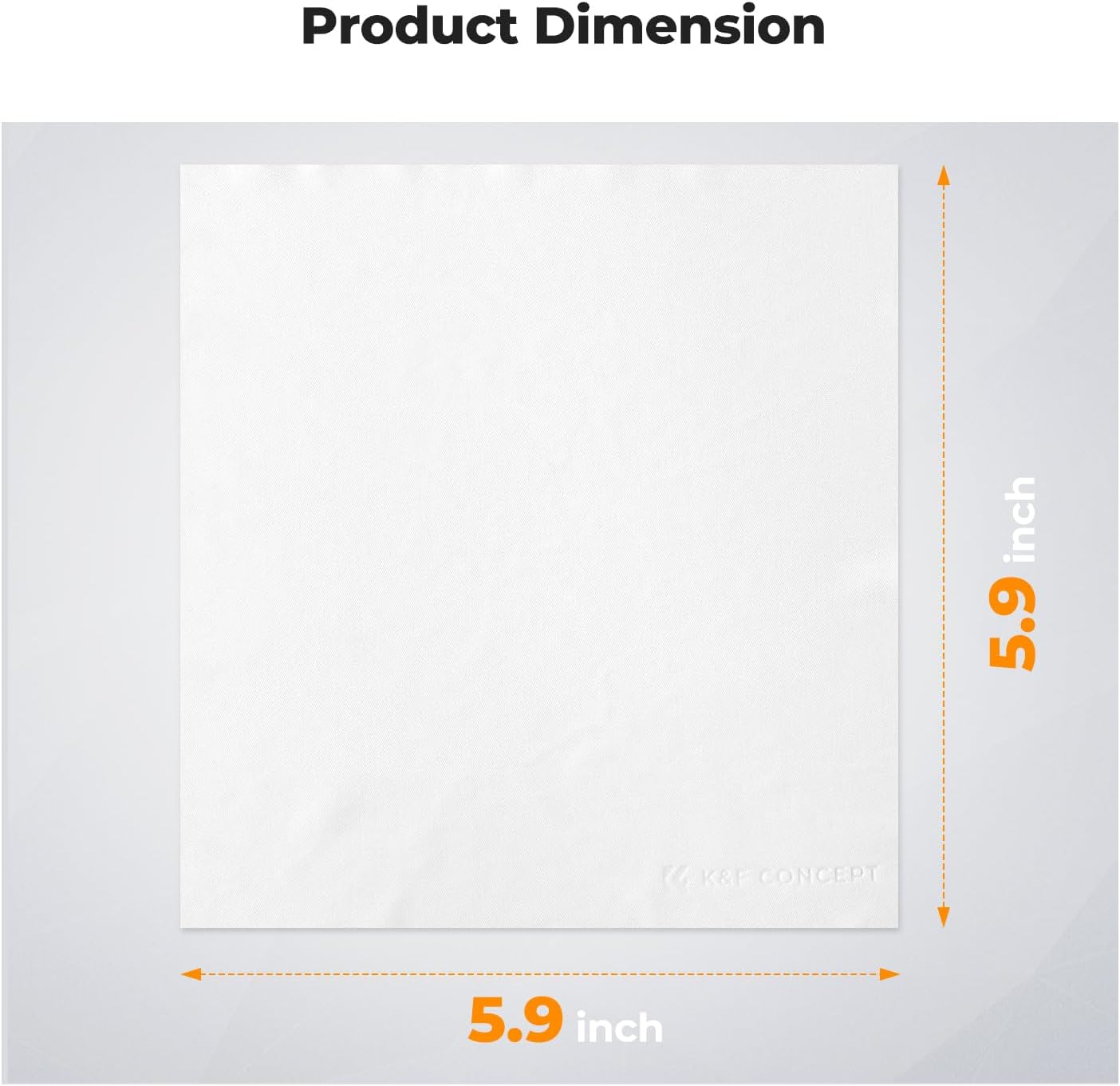 K&F CONCEPT 3 Pack Microfiber Cleaning Cloths, 6x6in Glasses Cleaning Cloths, Premium Camera Lens Cloth for Photography, Glasses, Screens & More