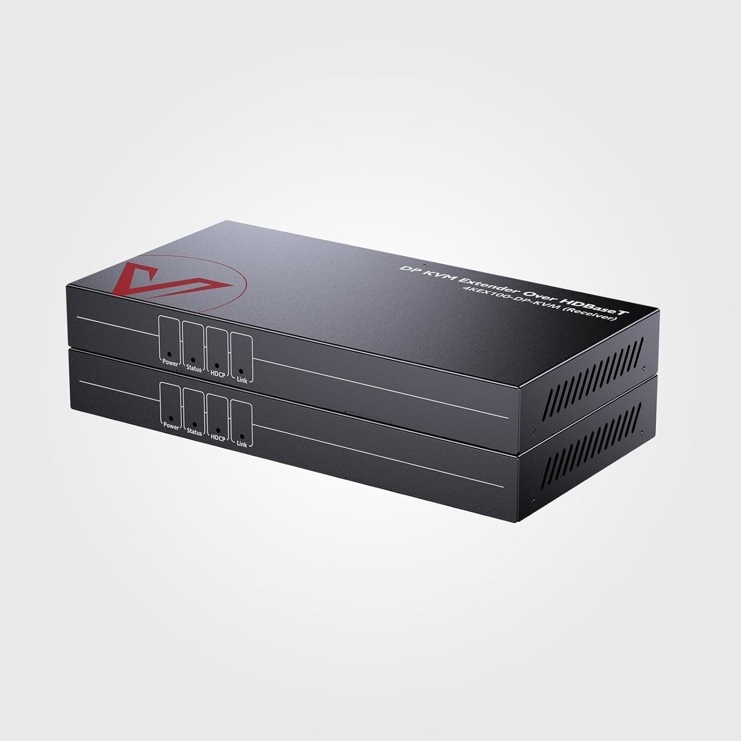 AV Access HDBaseT DisplayPort KVM Extender, Zero Latency, 4k@30Hz/1080P@120Hz, DP 1.2 PoE Extender, 2 USB 2.0 Ports for Keyboard and Mouse, EDID, Over Single Cat5e/6/6a/7 Up to 330ft (4KEX100-DP-KVM)