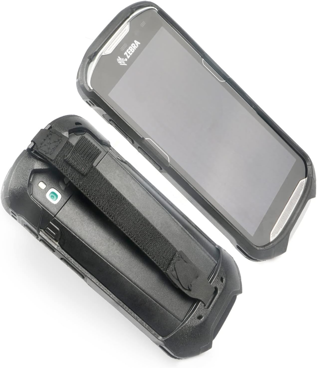 Protective Cover Bumper Case Rugged Boot with Hand Strap for Zebra TC51 TC510K TC52 TC56 TC57 Black