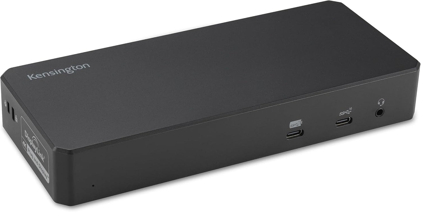 Kensington SD4790P USB-C Quad 4K Displaylink Docking Station, 100W Charging, 3 x DisplayPort, 3 x HDMI, for Windows/macOS/ChromeOS (K33610NA)