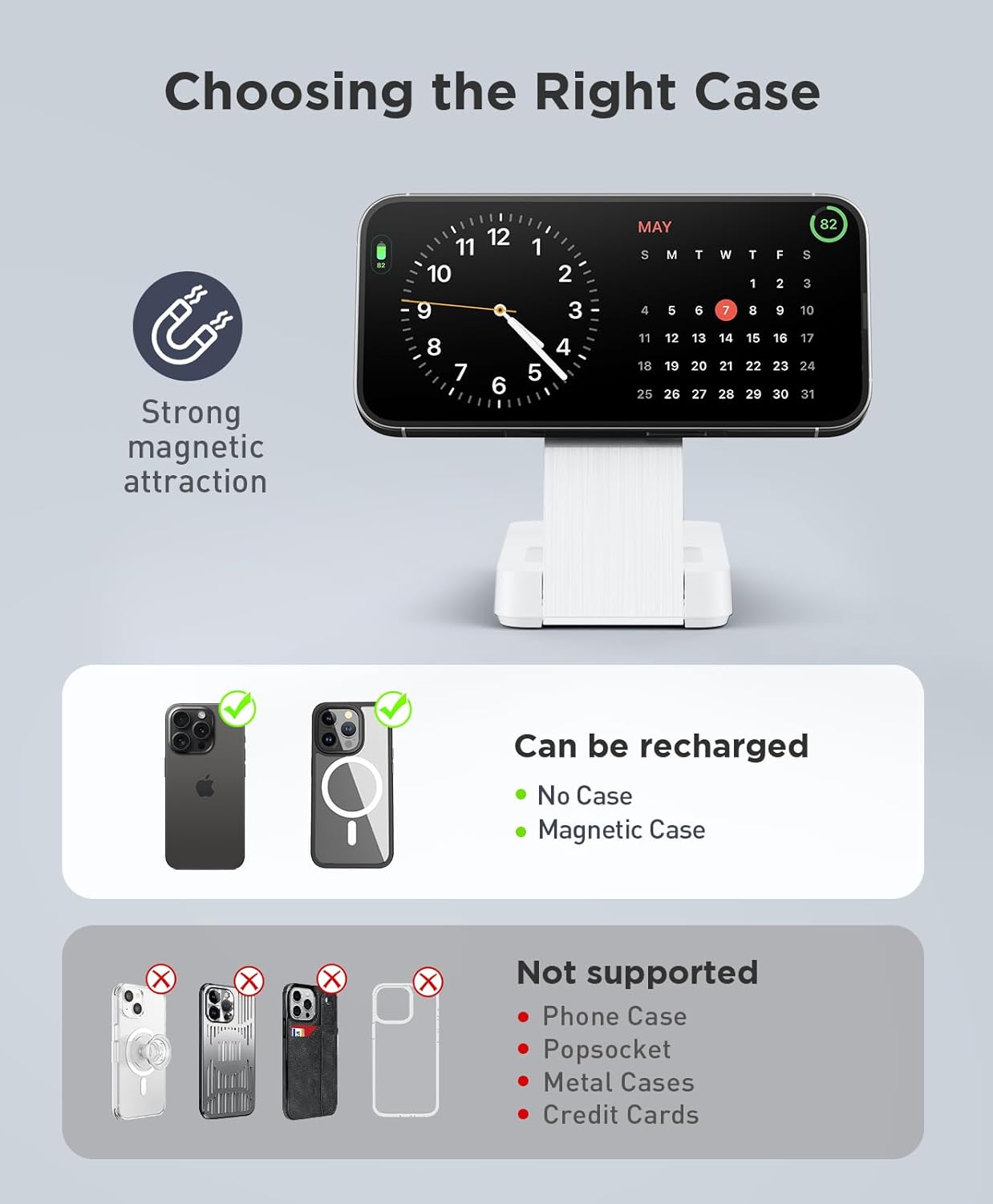 3 in 1 Magnetic Wireless for iPhone Charging Station: Foldable Portable Charger for iPhone 16-12 Pro Max & Apple Watch & AirPods, for Apple Multiple Devices Charger for Home,Office&Travel