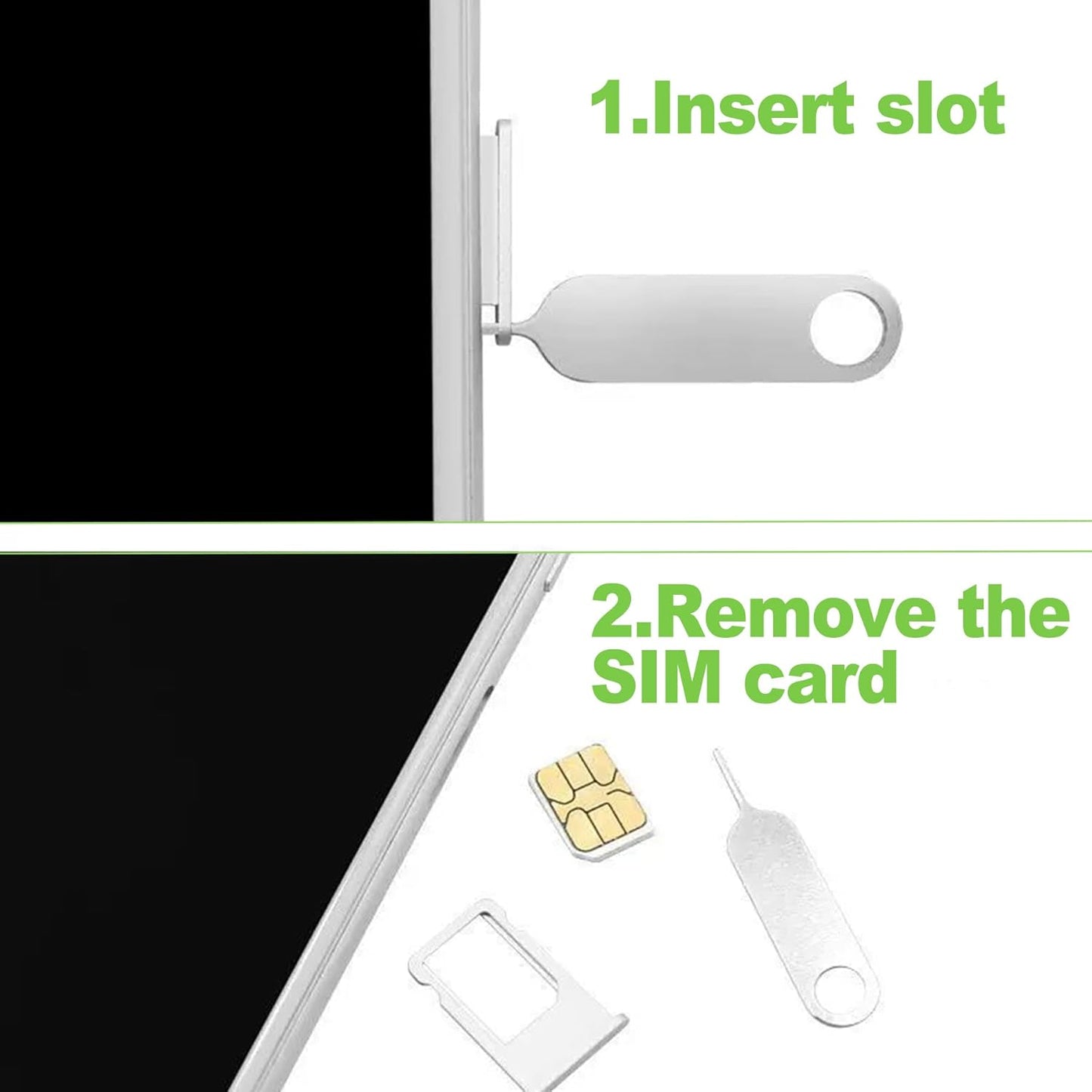 ZukoCert 16 Pieces SIM Card Removal Tool Set, Multi-Functional SIM Ejector Tool, SIM Card Pin, Phone SD Card Removal Tool Key, Universal for Smartphone