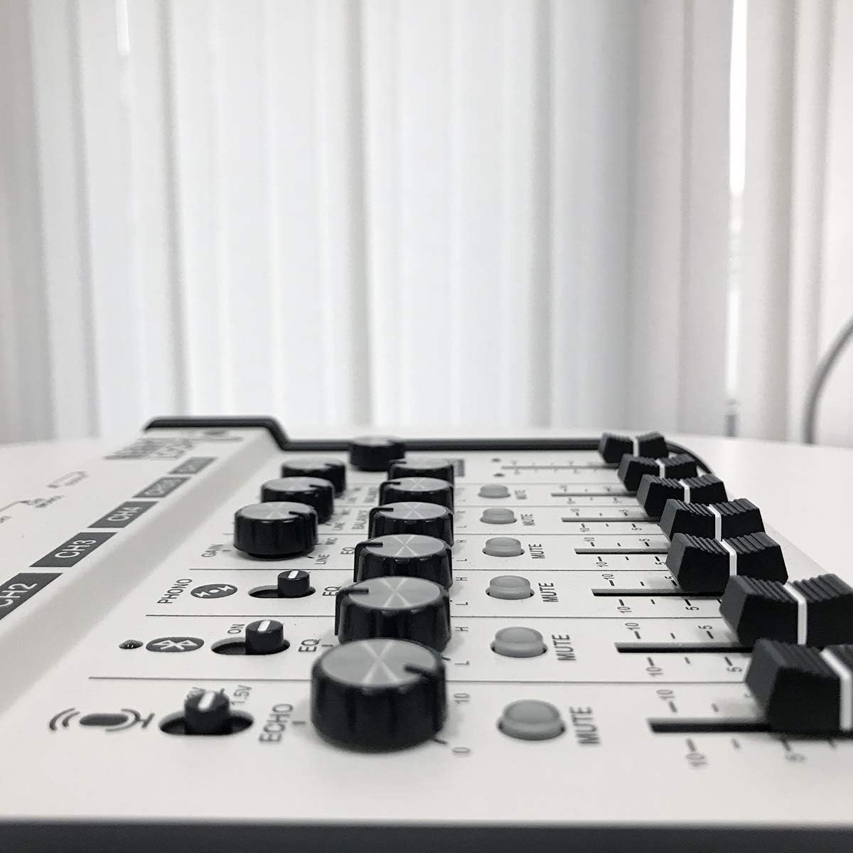 Maker hart Loop Mixer 8 3.5mm/6.3mm JACK/Bluetooth/Phono EQ Pre-amplify/microphone Compatibility/audio mixer