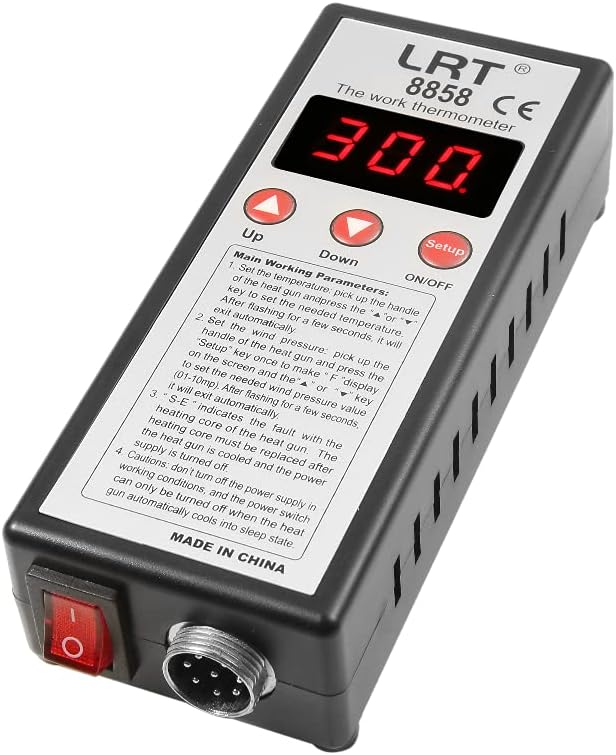 LRT 8858 Micro Hot Air Station SMD Rework Desoldering Digital Heat Gun