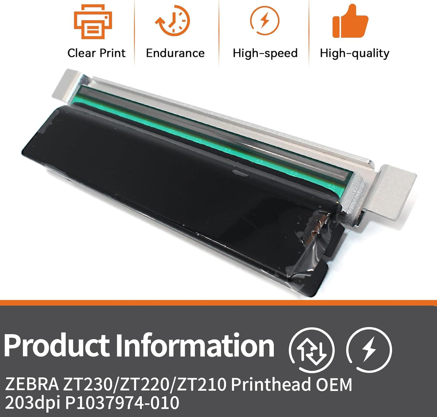 P1037974-010 New Printhead for Zebra ZT230 ZT220 ZT210 Thermal Industrial Printer |High-Class-Replace| 203dpi