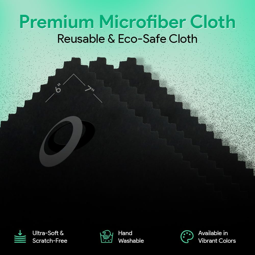 Sparkle Anti-Reflective Lens Cleaner Spray kit | (1) 1oz Glasses Cleaner Spray + (1) Microfiber Cloth for Eyeglasses, Sunglasses, Lenses, Screens and Camera Cleaning Kit (2 Piece Set)