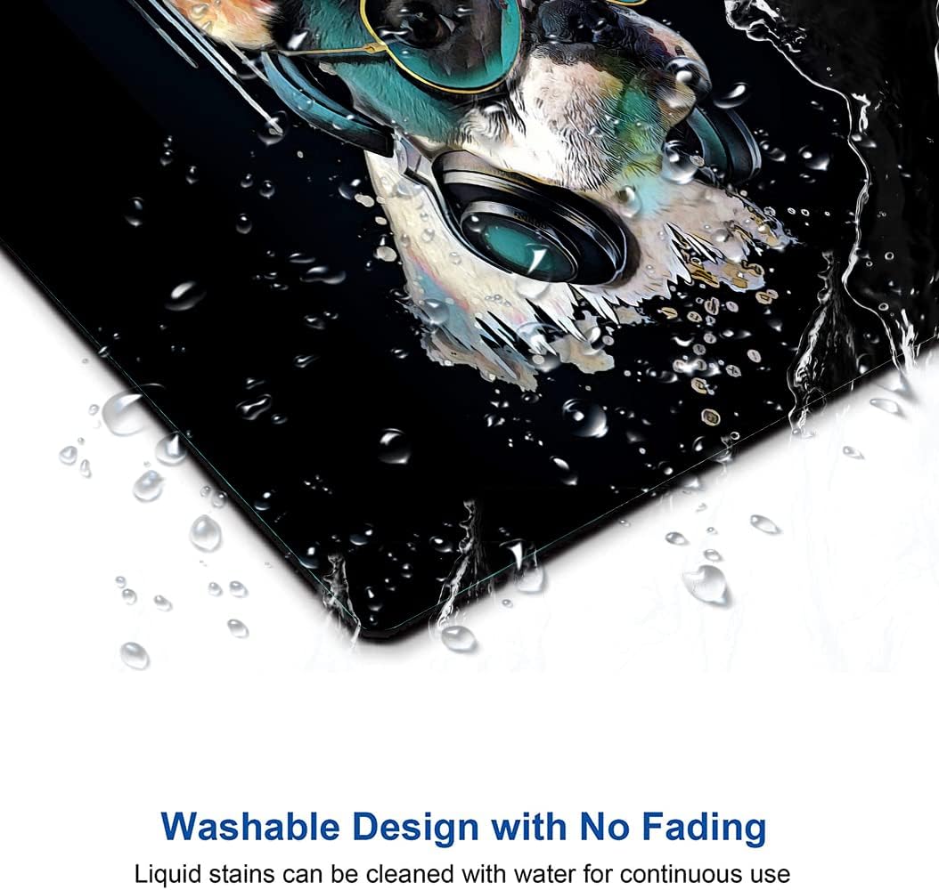 Square Mouse Pad, Colorful Stylish Bulldog Mouse Pad, Mouse Mat Square Waterproof Mouse Pads Non-Slip Rubber Base MousePads for Office Laptop