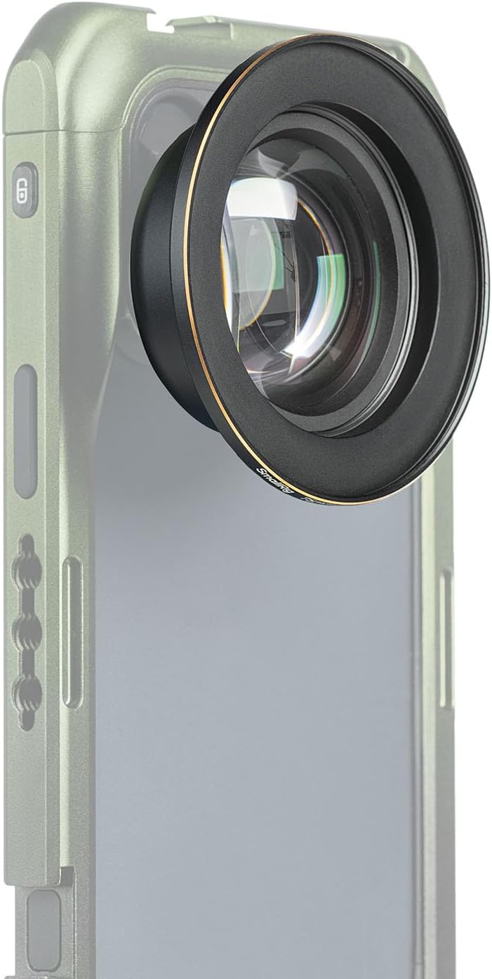 SMALLRIG 75mm HD Master Macro Lens, T-Mount Lens for iPhone, for Samsung, for Huawei, for Xiaomi, Macro Photography Phone Camera Lens Attachment - 4588