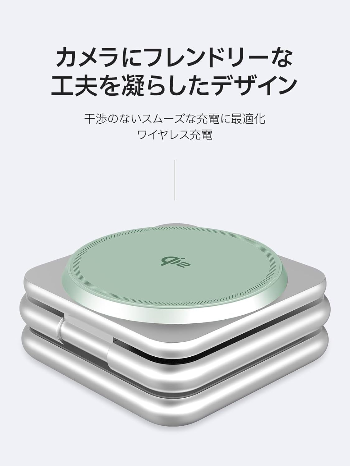 REDBEAN 3in1 Qi2 Wireless Charging Station, Mag-Safe Charger Stand Compatible with iPhone, Apple Watch & AirPods, 25W Foldable Fast Charging Dock, Aluminum Alloy for Multiple Devices, Silver