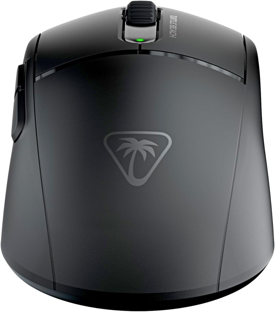 Turtle Beach Burst II Air – 2.4GHz Wireless Gaming Mouse: 47g Ultra Lightweight, Optical Switches, Symmetrical, 26K DPI Optical Sensor, Bluetooth, 120-hour Battery, USB-C Cable – Black