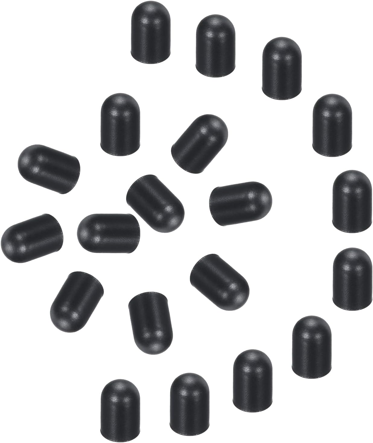 MECCANIXITY 60Pcs Replacement Stylus Pen Tips 4.5mm Conductive Capacitive Touch Screen Pens Tips Silicone Rubber, Black