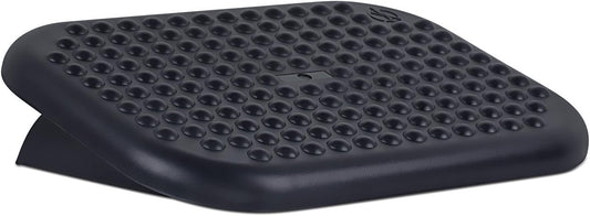 Mount-It! Ergonomic Foot Rest Under Desk | Adjustable Tilt Footrest with Textured Massage Surface | Work Footstool Under Office Desk Foot Support - Black