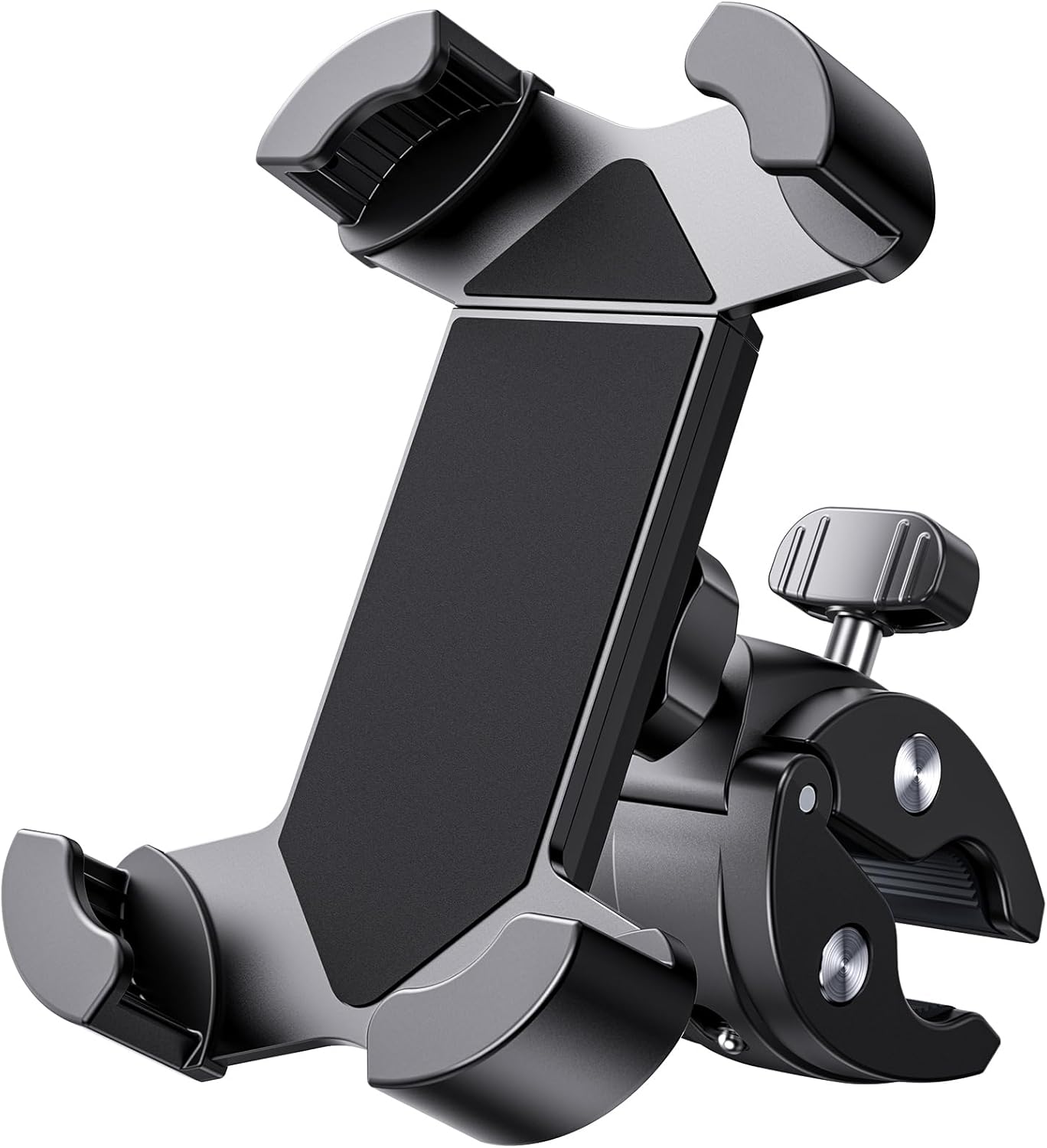 Universal Bike Phone Mount,Motorcycle Phone Holder-Sturdy and Secure,One-Hand Operation,360°Rotation,Security Lock,Compatible for All iPhone Series and Other 4.7"- 6.8" Cellphone.
